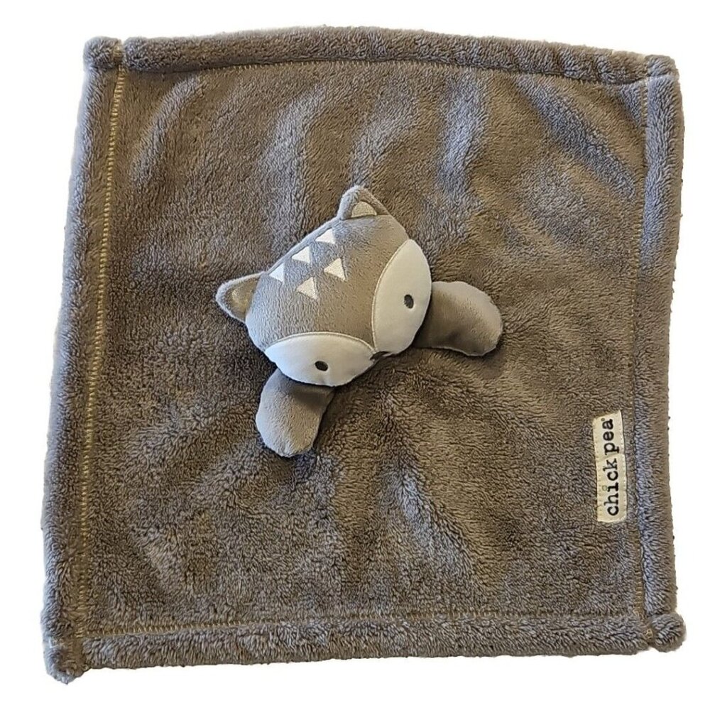 Chick Pea 3D Grey Owl Sherpa Plush Security Blanket Lovey Arrow Head Fleece - Picture 3 of 9